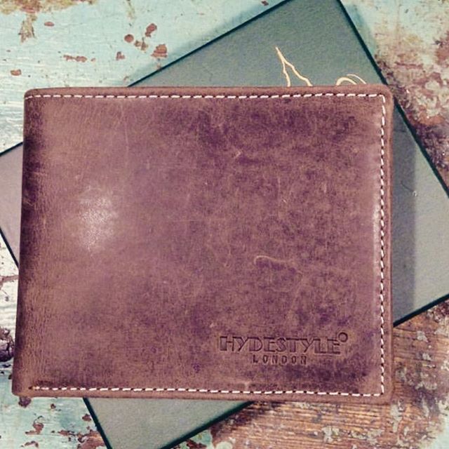 Venator distressed leather trifold coin wallet #GW55