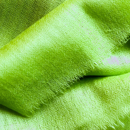 Apple Green Beautiful Hand Woven Solid Colour Soft Silk Wool Spring Scarf | Stole | Shawl | Wrap