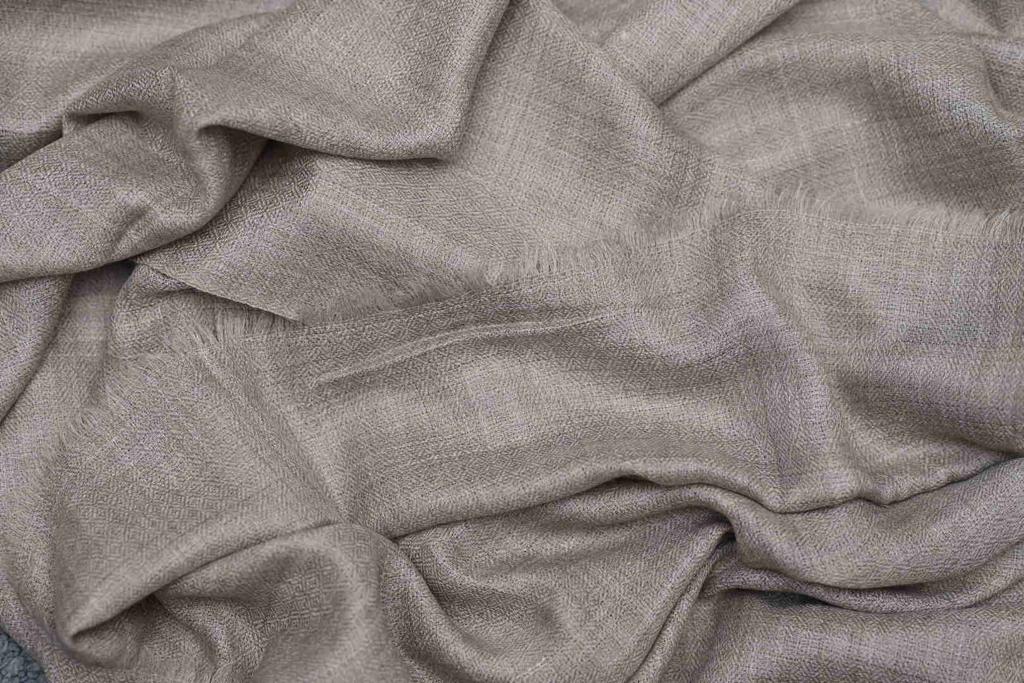 Grey Beautiful Hand Woven Solid Colour Soft Silk Wool Scarf | Stole | Shawl | Wrap
