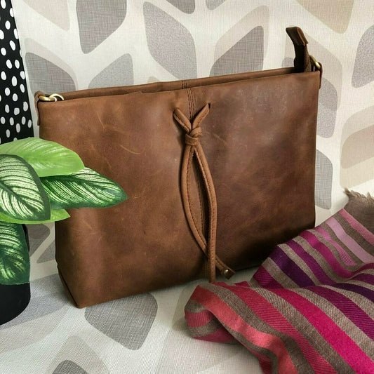 Morus Genuine Leather Knot Bag #LB9013