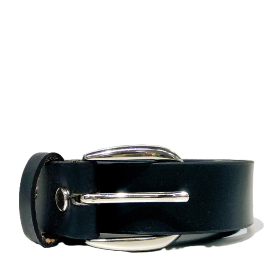 Black Womens' Leather Belt #BL-S-Black