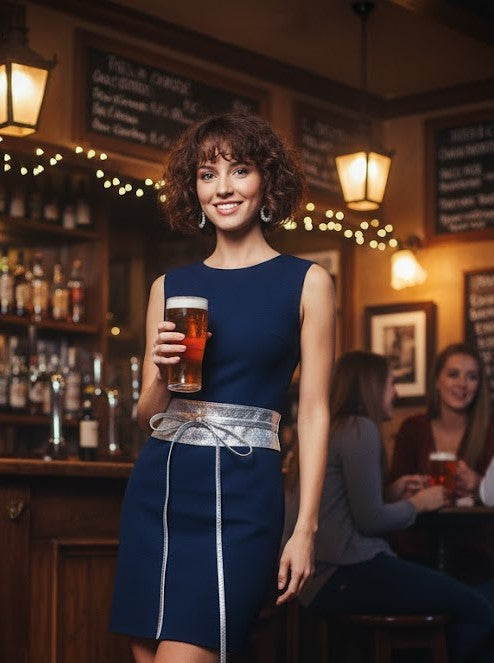 Metallic Silver Obi belt soft genuine leather wrap belt | Wide waist belt in genuine leather | Genunine leather wrap around boho dress belt