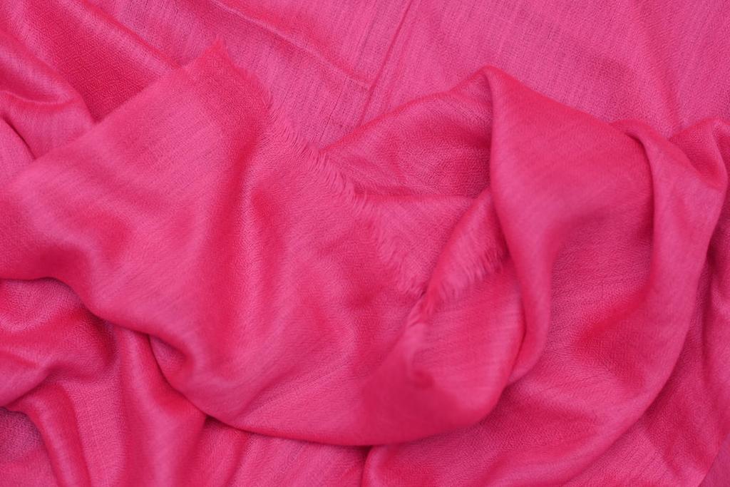 Pink Beautiful Hand Woven Solid Colour Soft Silk Wool Spring Scarf | Stole | Shawl | Wrap