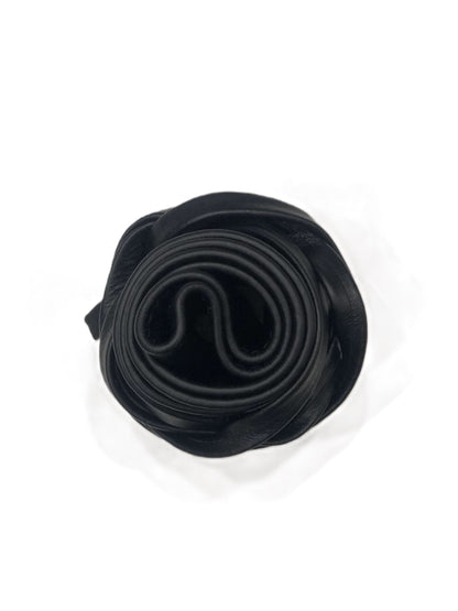 Black Obi belt soft genuine leather wrap belt | Wide waist belt in genuine leather | Genunine leather wrap around boho dress belt