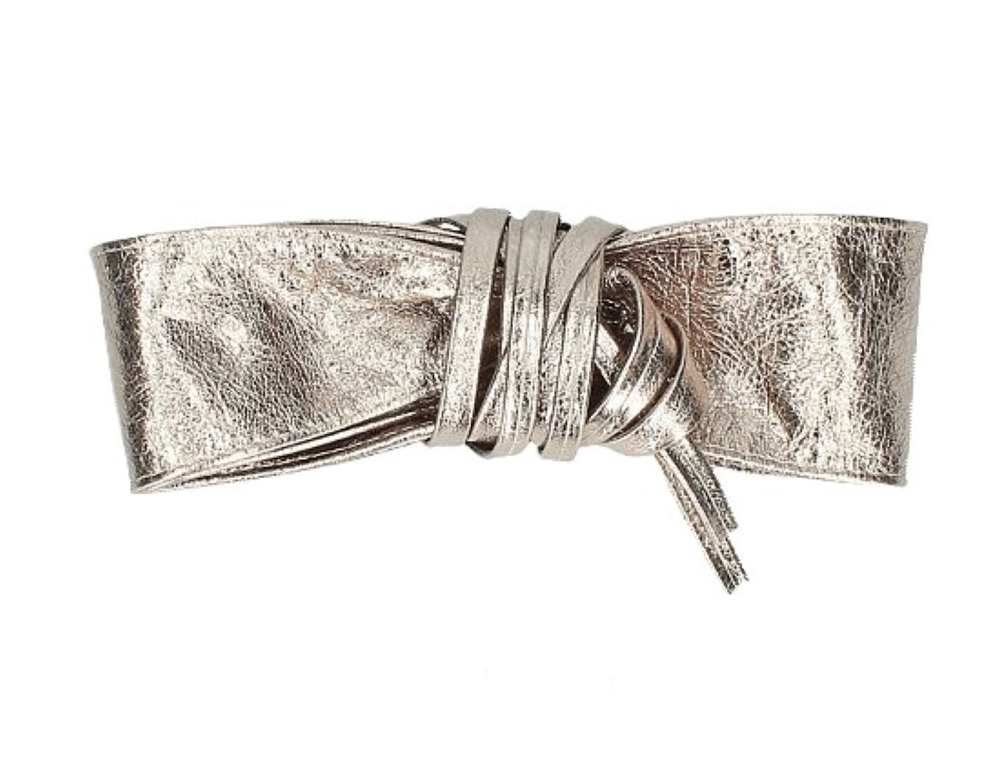 Metallic Bronze Obi Belt – Genuine Leather Wide Wrap Waist Belt