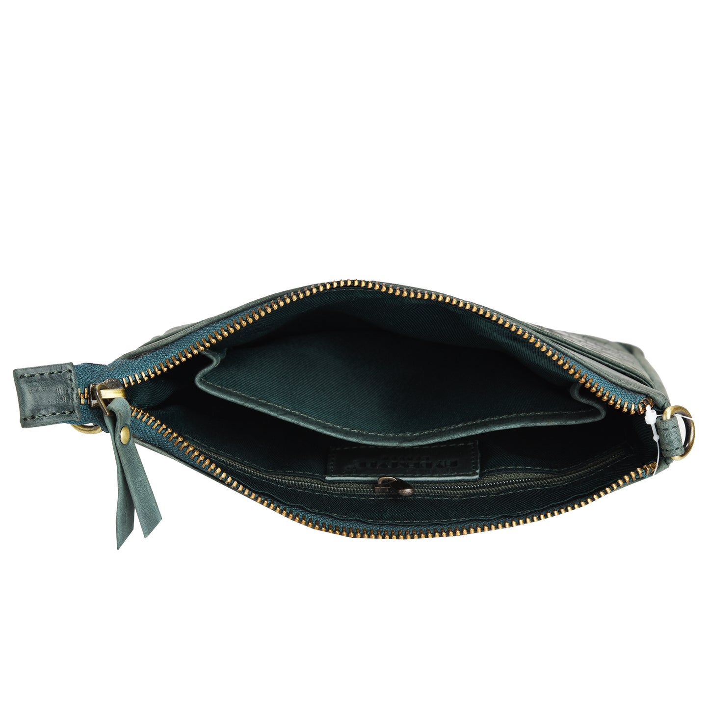 Croc Vipera Embossed Leather Clutch #LB575 Green