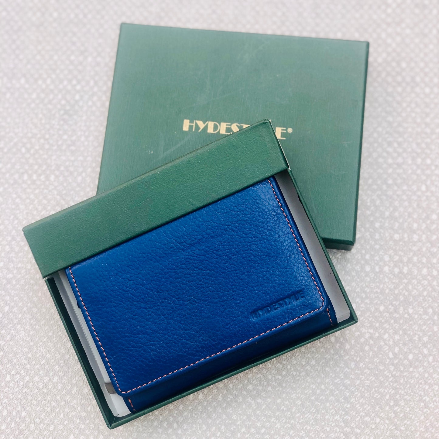 Tilly Leather Ladies Wallet With Key Ring - Blue