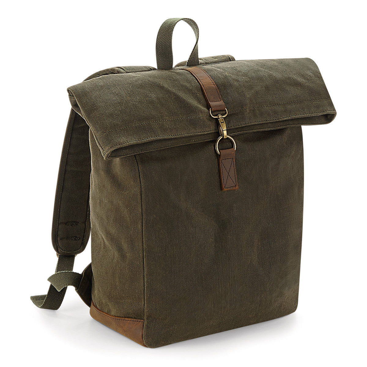 GP655 Personalised Khaki Waxed Canvas Backpack