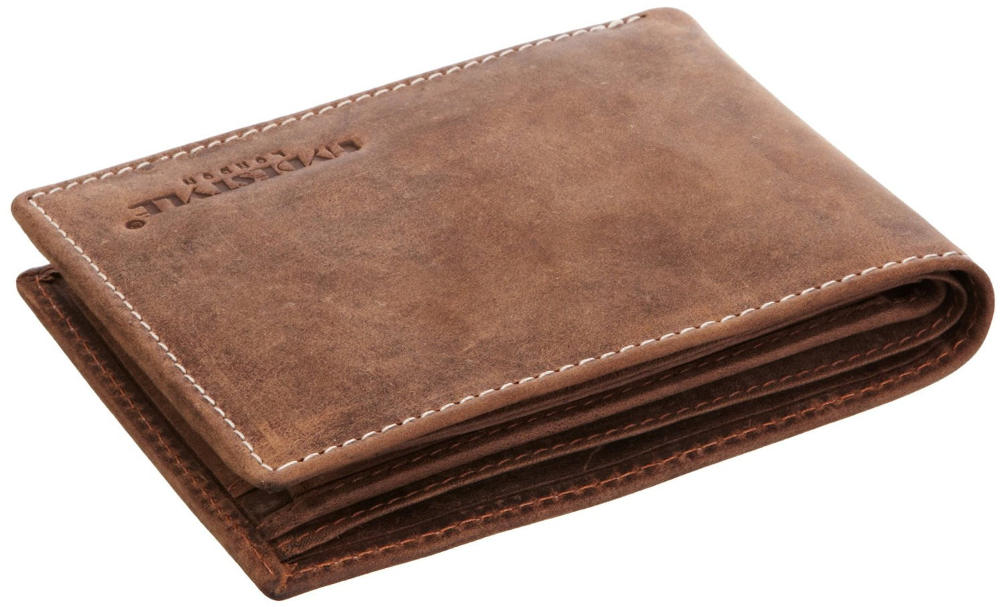 Venator distressed leather trifold coin wallet #GW55