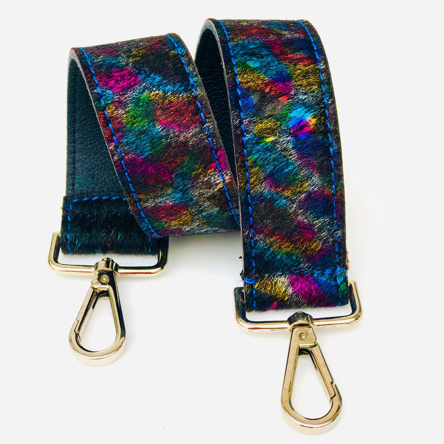 Metallic Colour Splash Hobo Shoulder Strap Pony Skin Replacement