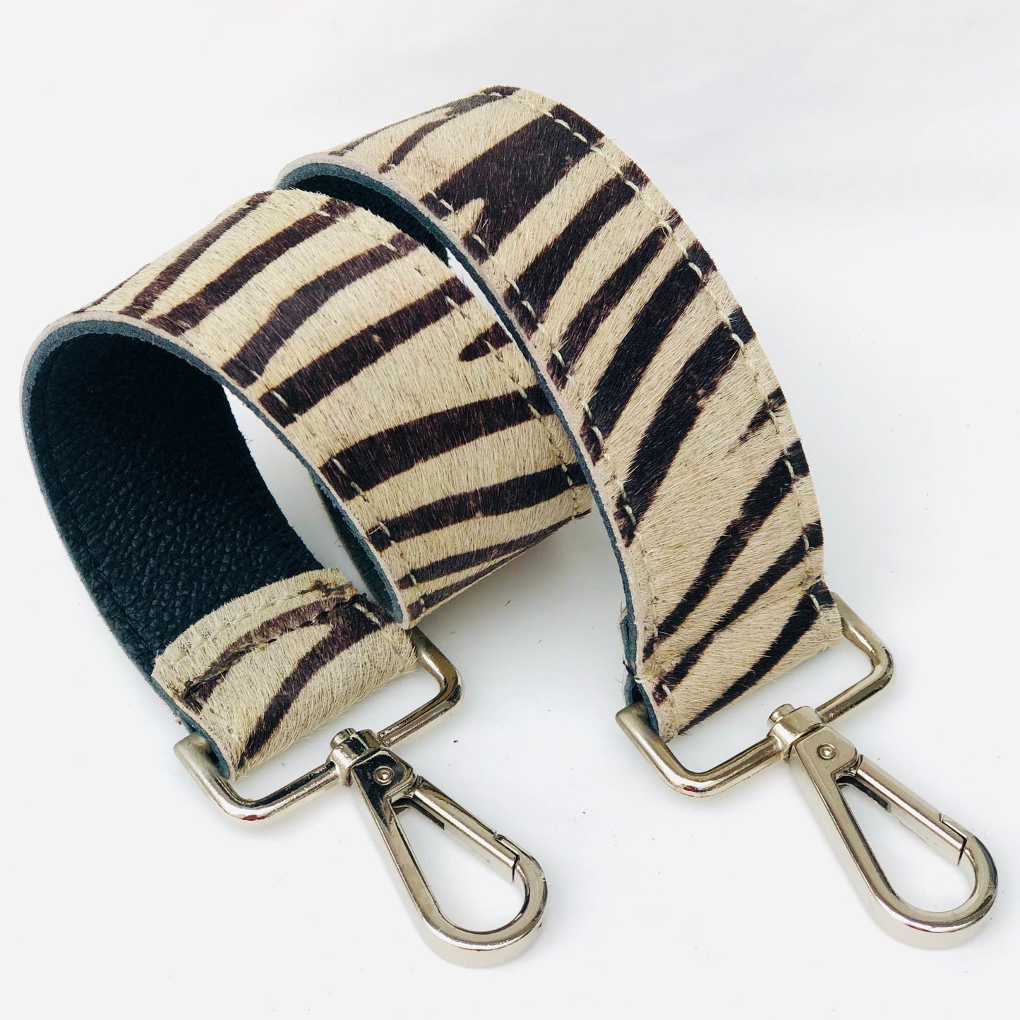 Zebra Print Hobo Shoulder Strap Pony Skin Replacement