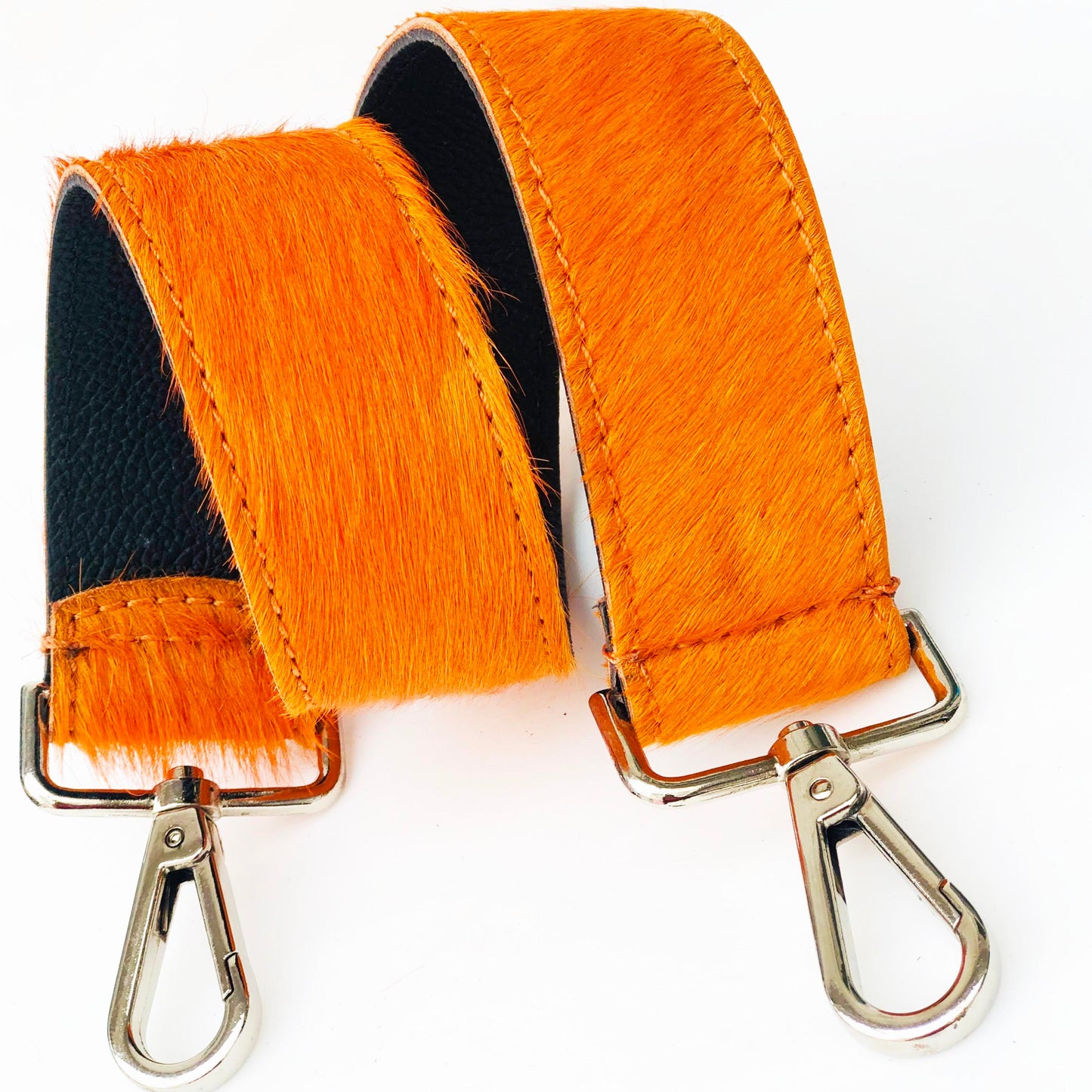 Neon Orange Hobo Shoulder Strap Pony Skin Replacement RS400