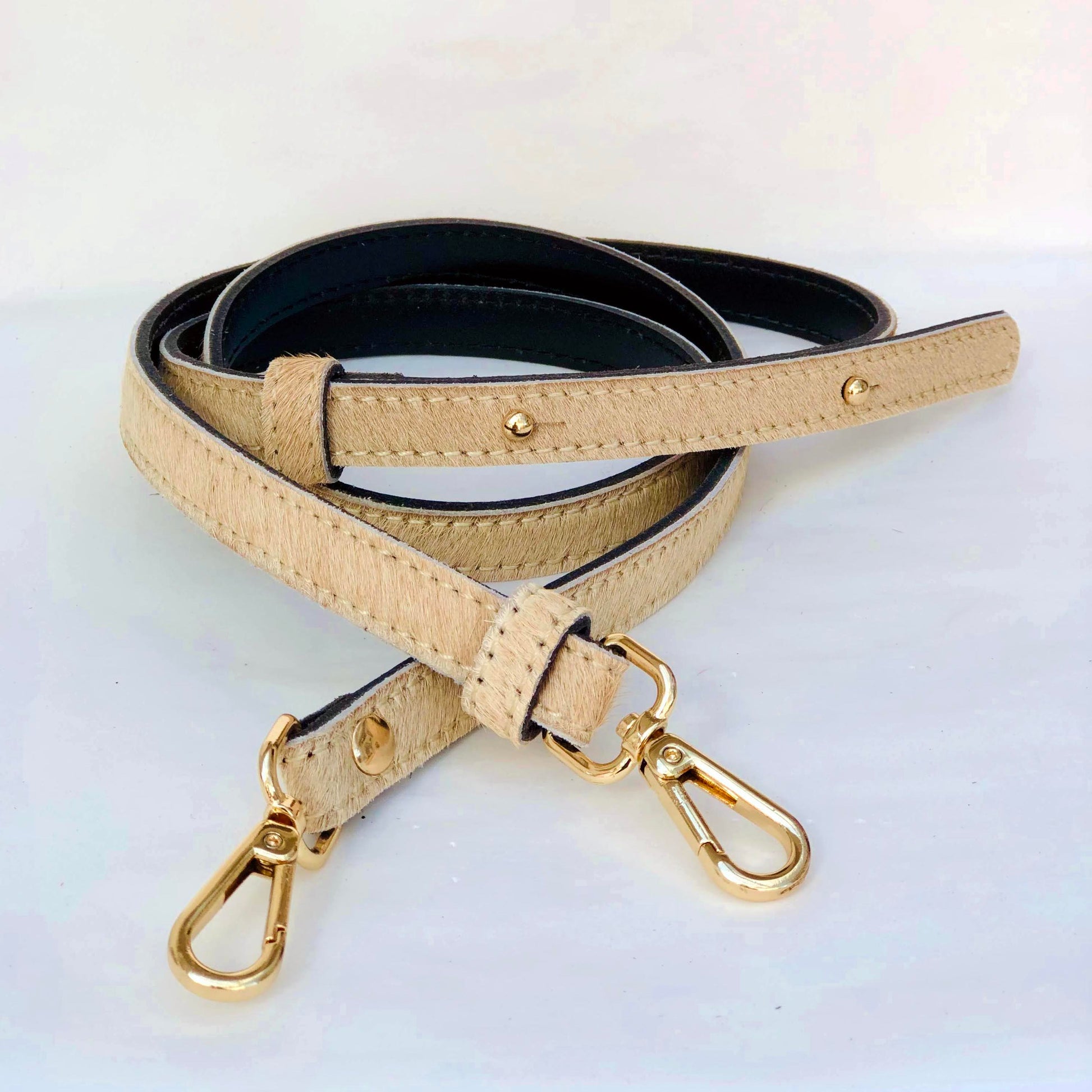 Beige Skinny Replacement Shoulder Bag Strap