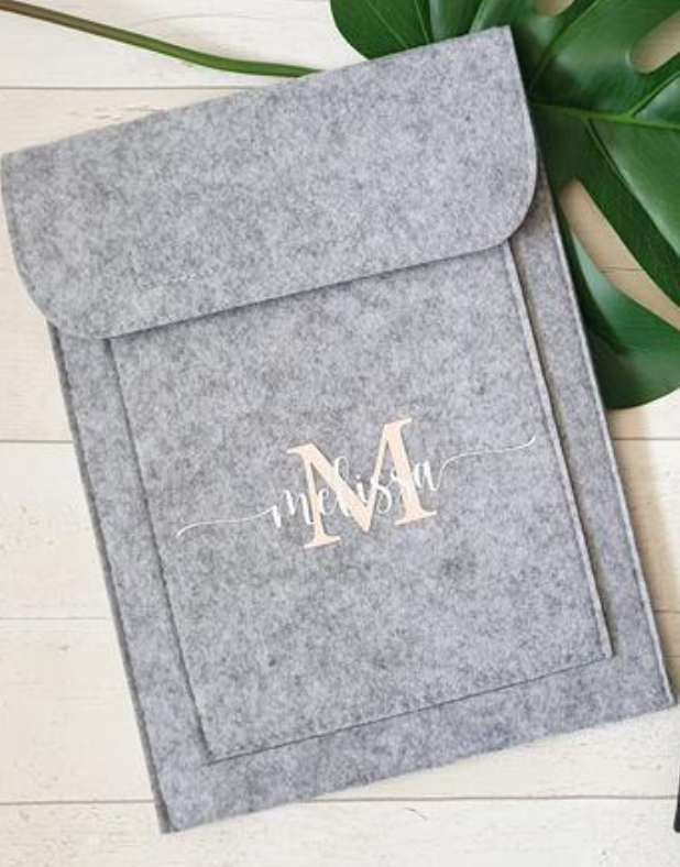 Peronalised Felt iPad | Tablet | Document Slip