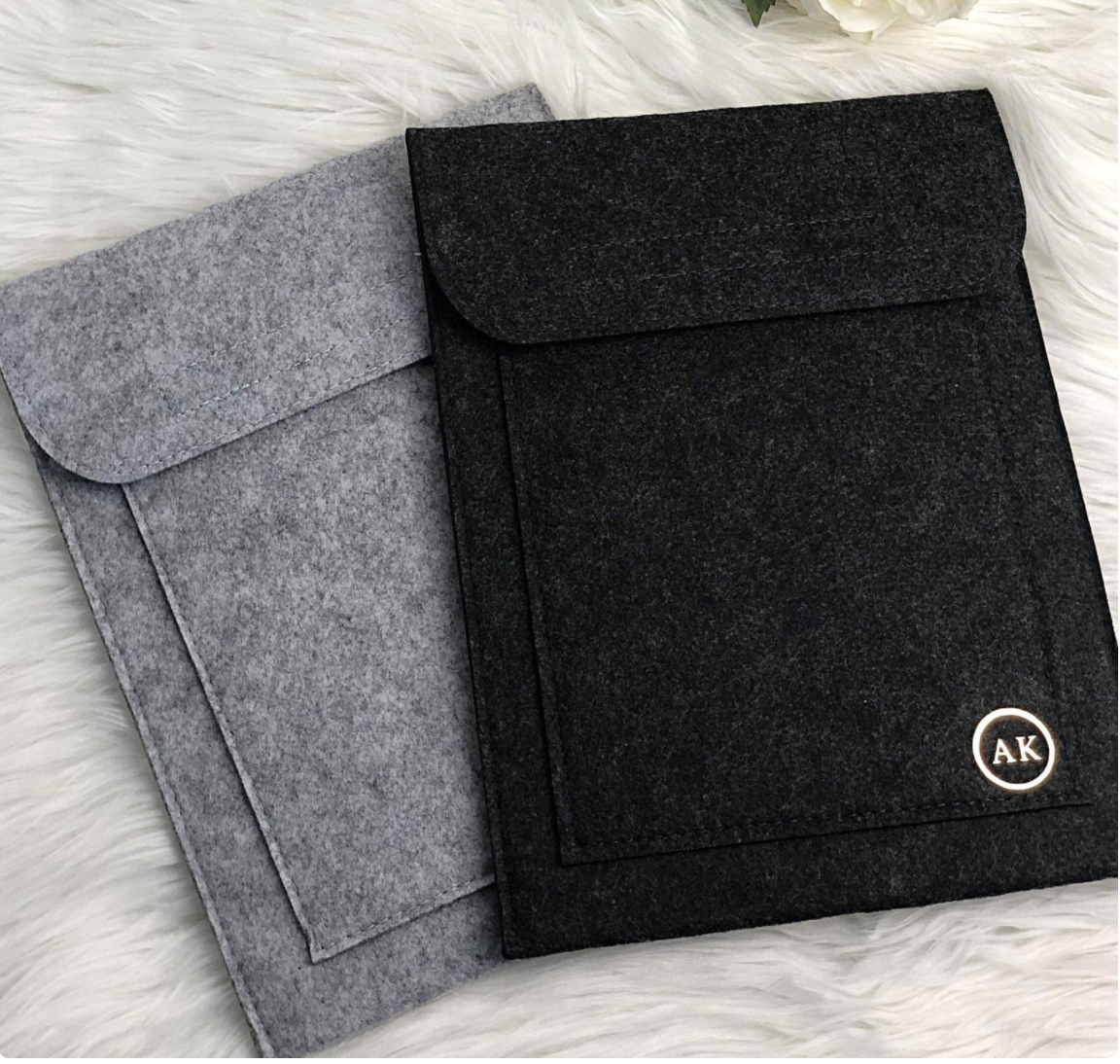 Peronalised Felt iPad | Tablet | Document Slip