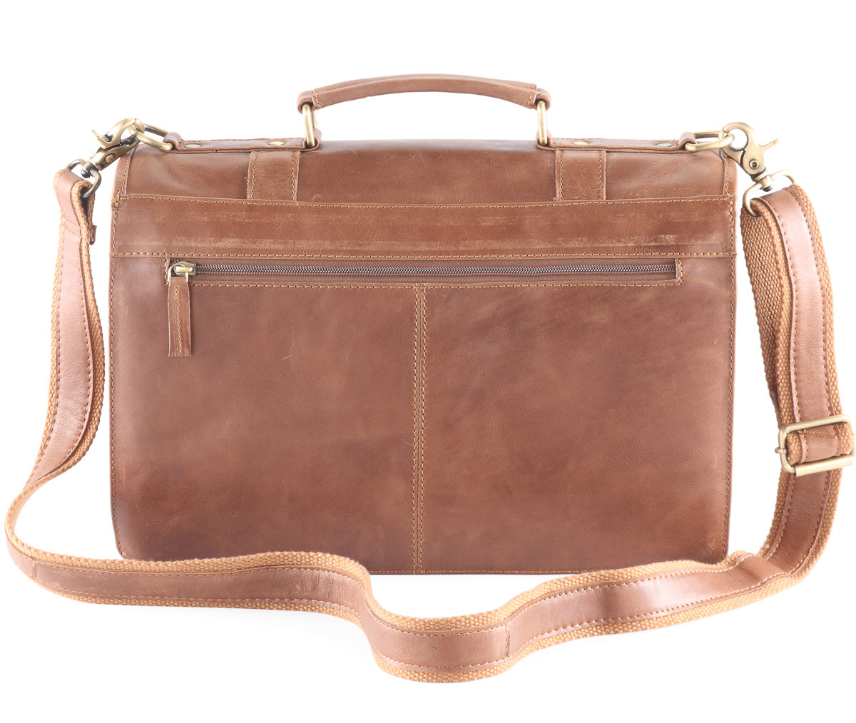 Frango distressed leather satchel / briefcase #UM51