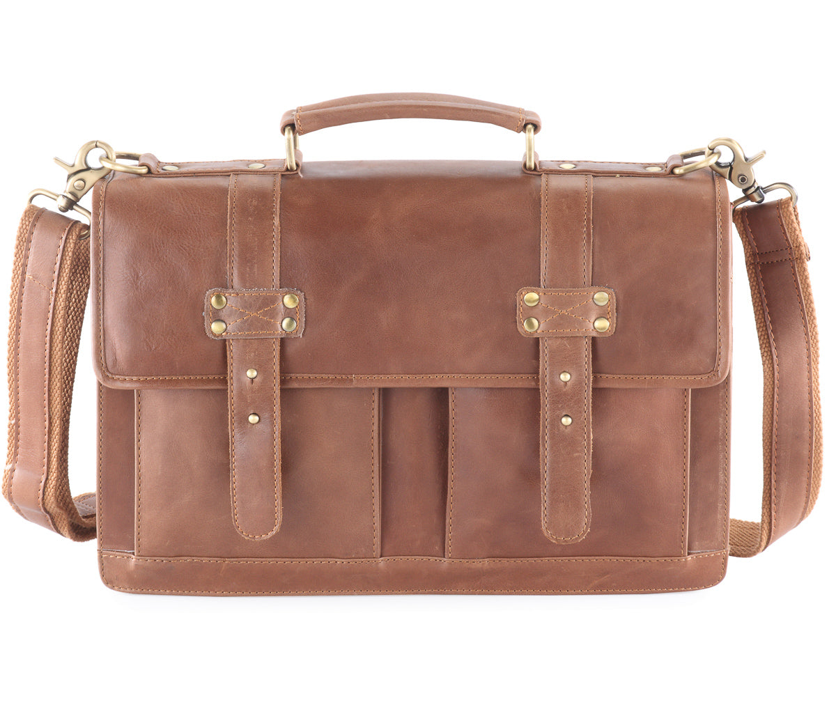 Frango distressed leather satchel / briefcase #UM51