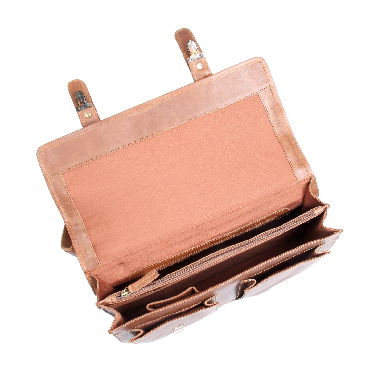 Frango distressed leather satchel / briefcase #UM51