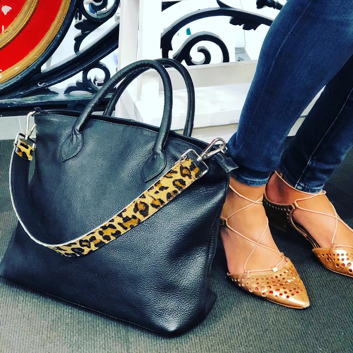 Leopard Print Hobo Shoulder Strap Pony Skin Replacement RS400