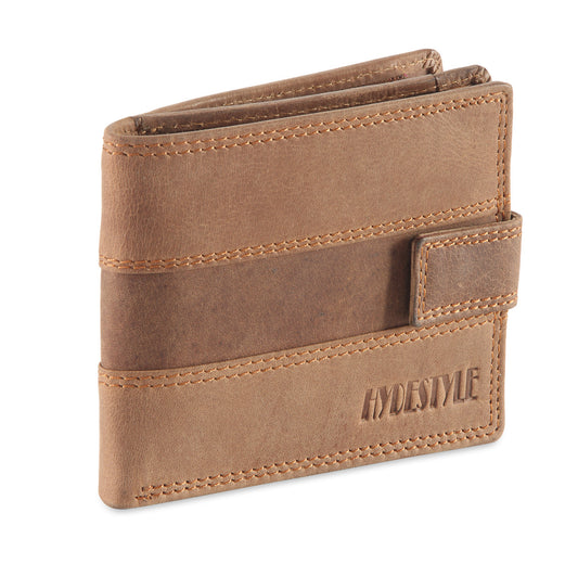 Frango mens' leather slim bifold wallet #GW40