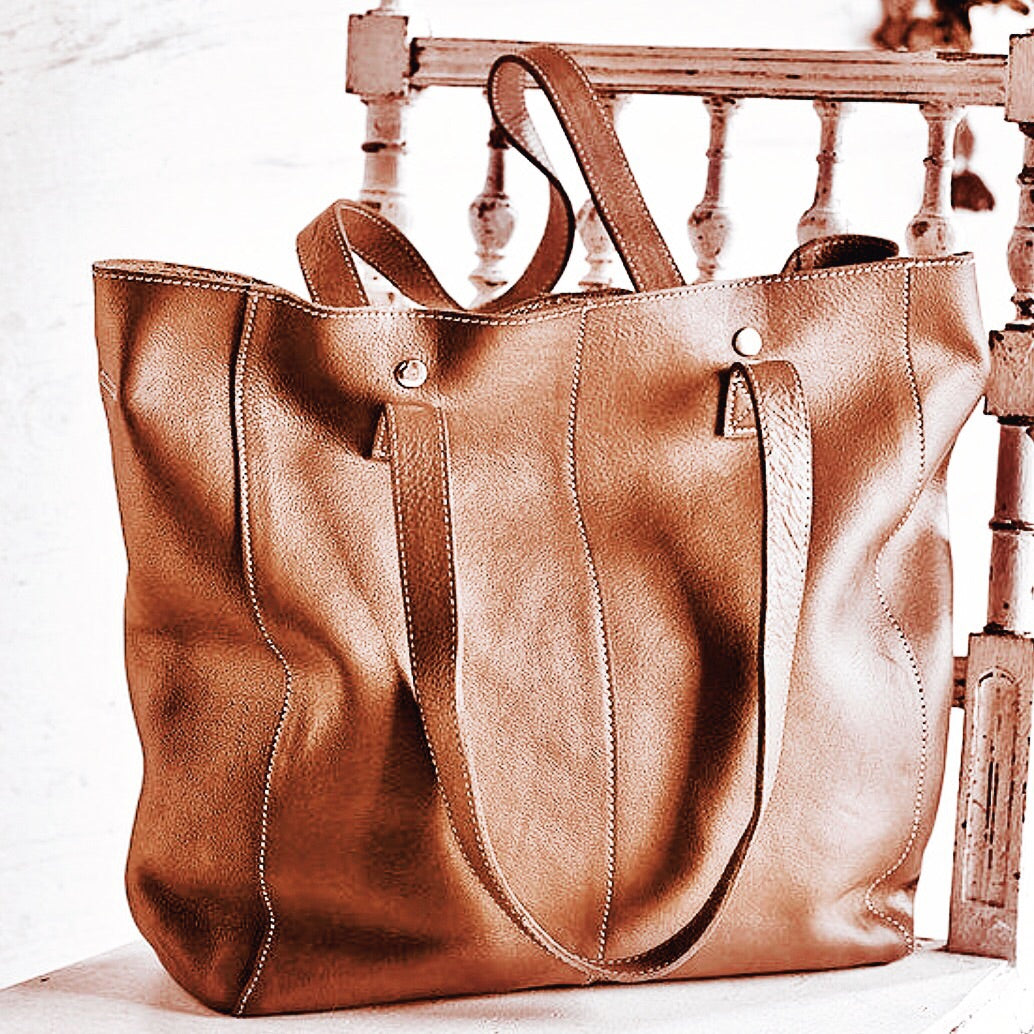 Genuine Leather Holly Tote Bag #LB48