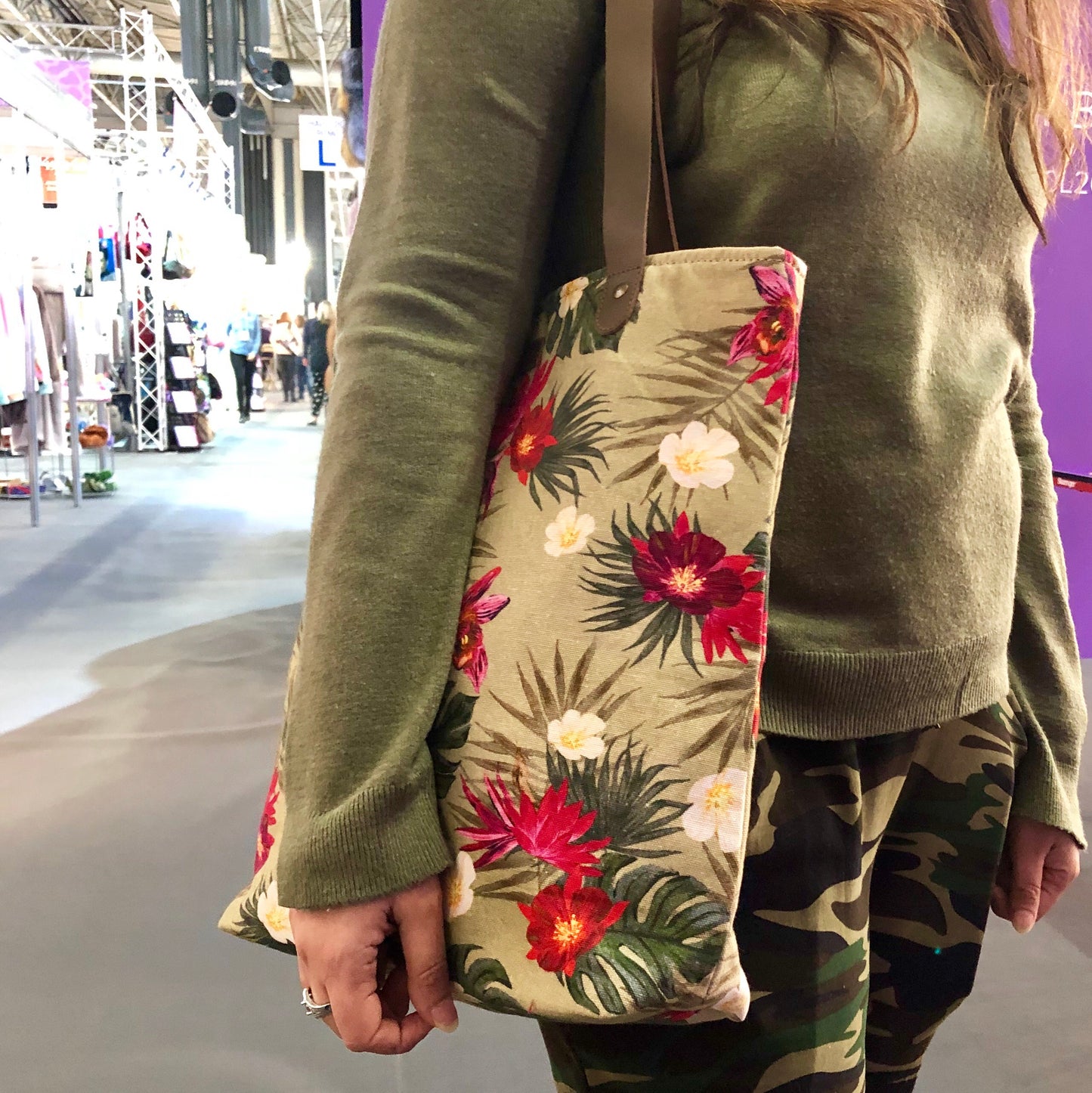 Tropical Canvas Tote Bag LB406-Tropical