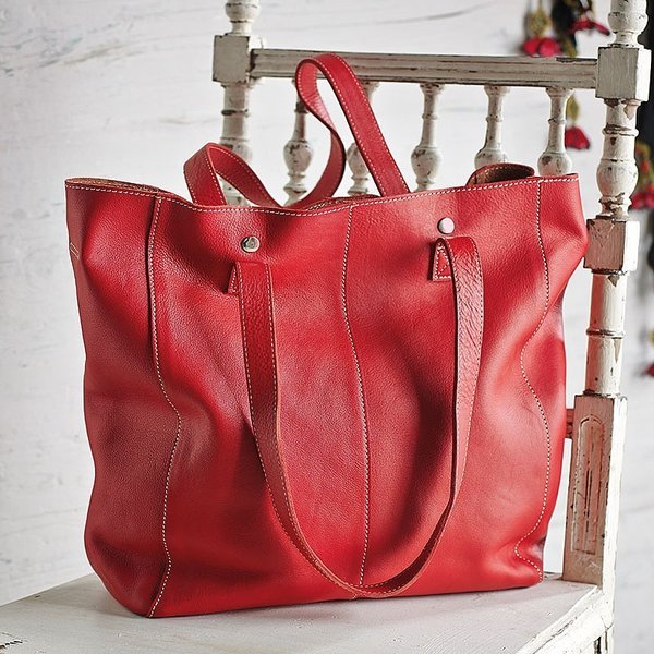 Genuine Leather Holly Tote Bag #LB48