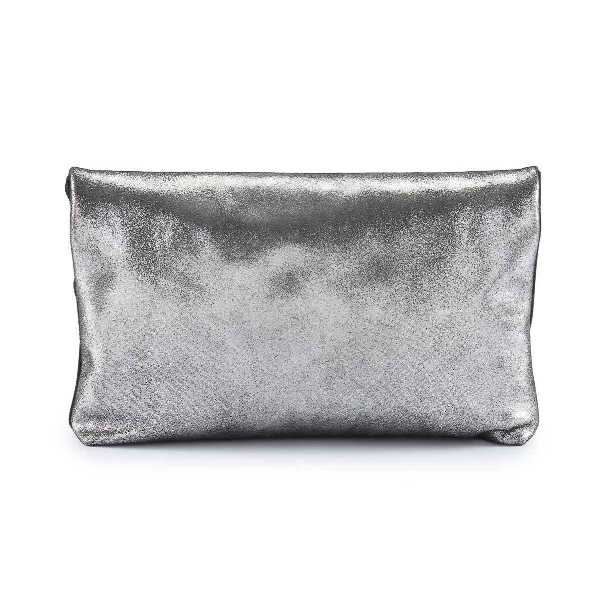 Metallic Rimor Anna 2 way leather messenger clutch bag #LW12 black