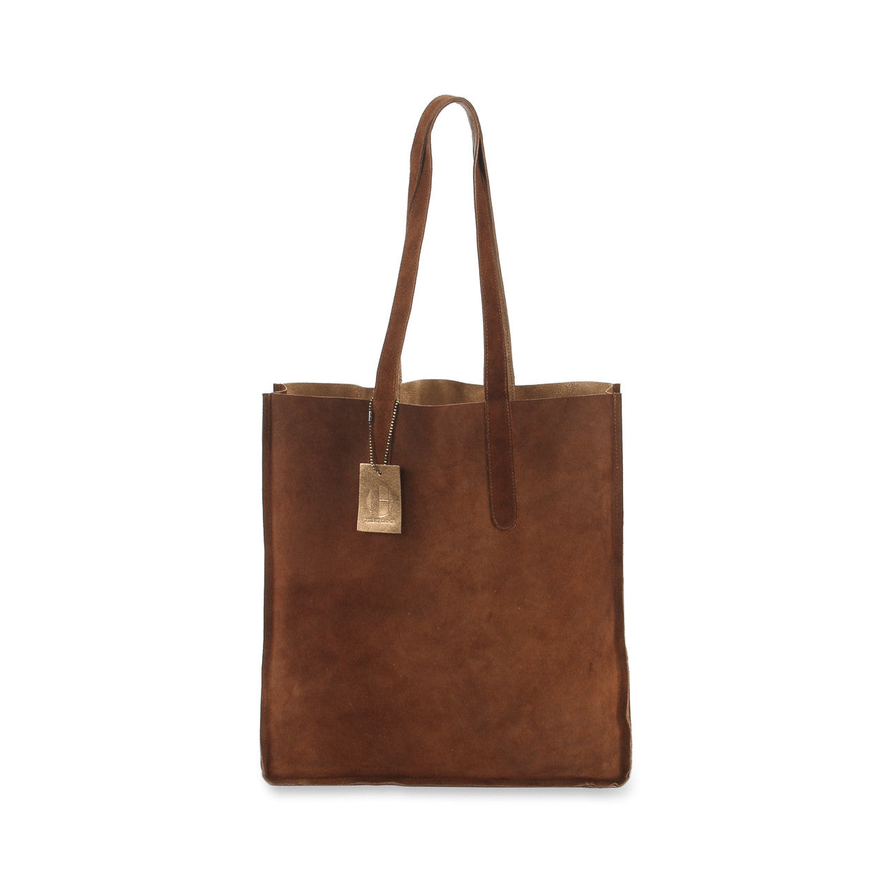 Hydestyle Metallic Sofia reversible leather tote bag #LB32 copper