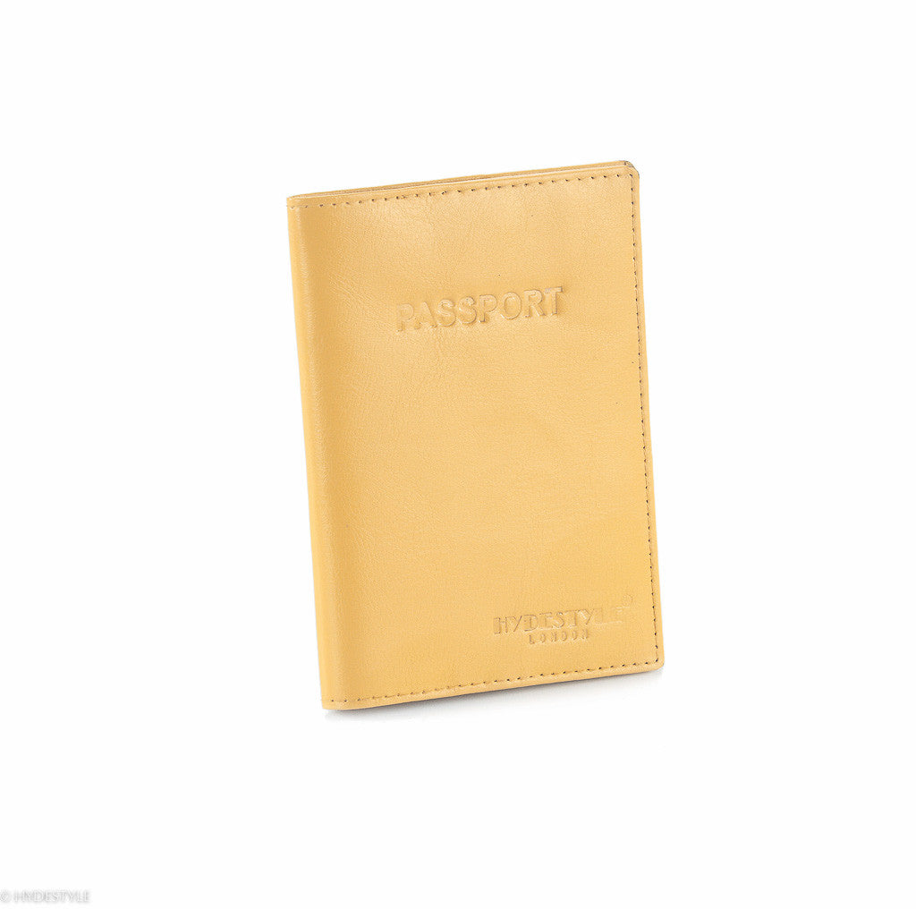 Trenz leather passport cover #TW04 Yellow