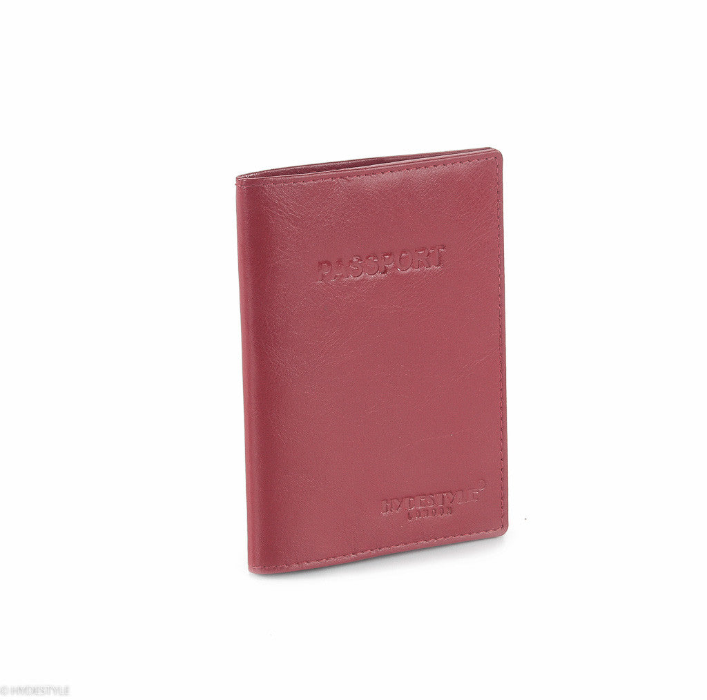 Trenz leather passport cover  #TW04 Red