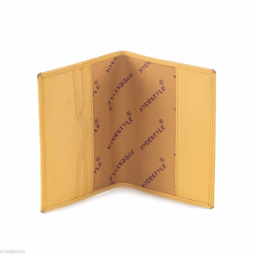 Trenz leather passport cover #TW04 Yellow