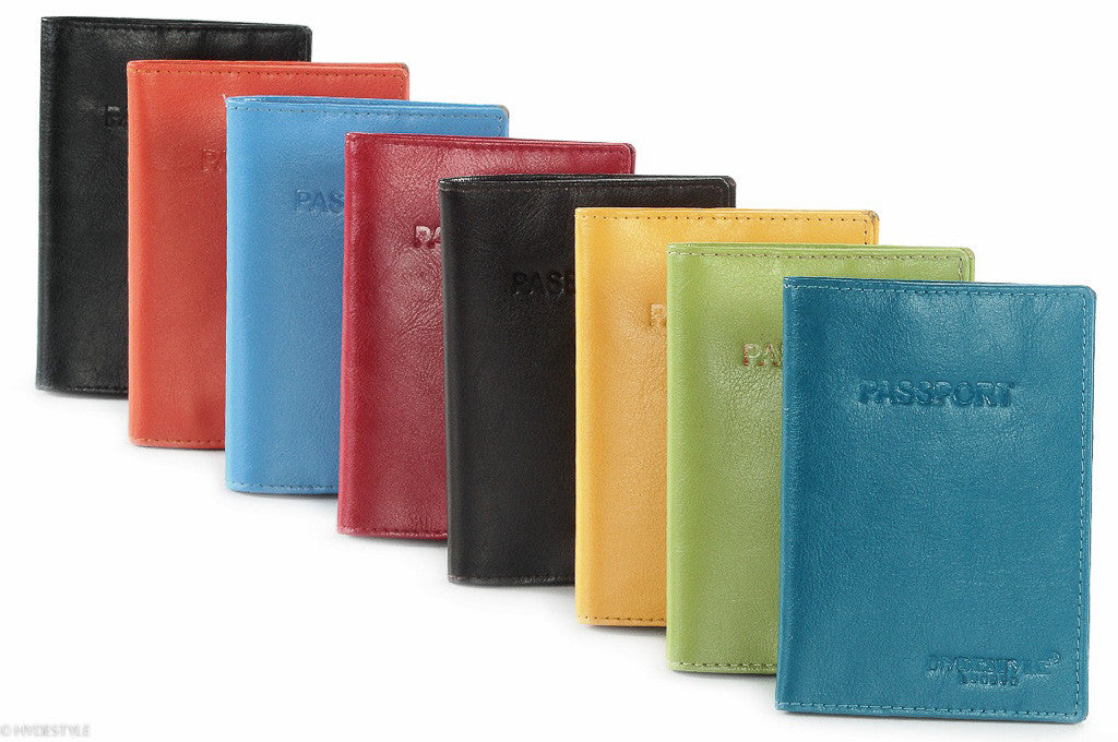 Trenz leather passport cover #TW04 Yellow