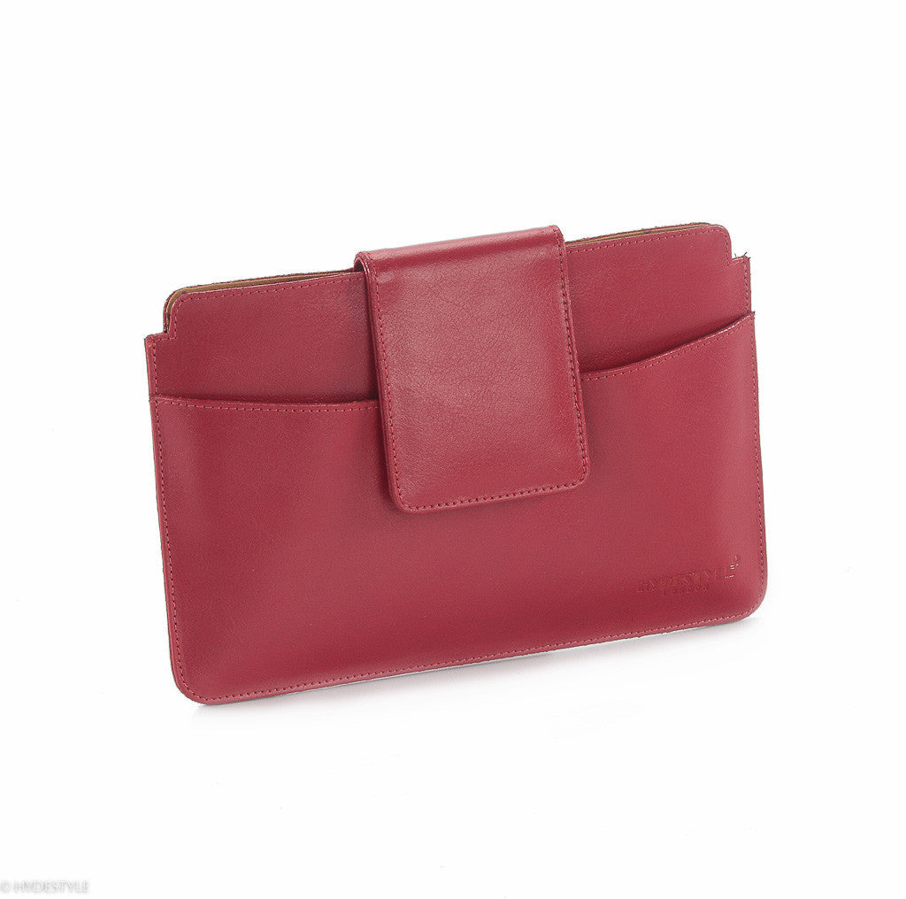 Trenz leather iPad oversize clutch #GC10 Teal