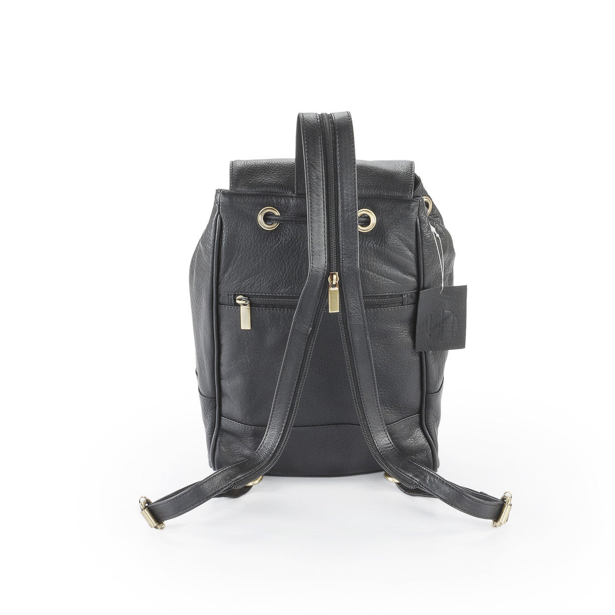 Pratico - piccolo leather backpack #UM35 Black