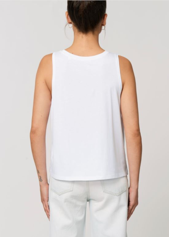 Super Mom | Wife | Women's Crop Sleeveless Tank Top White