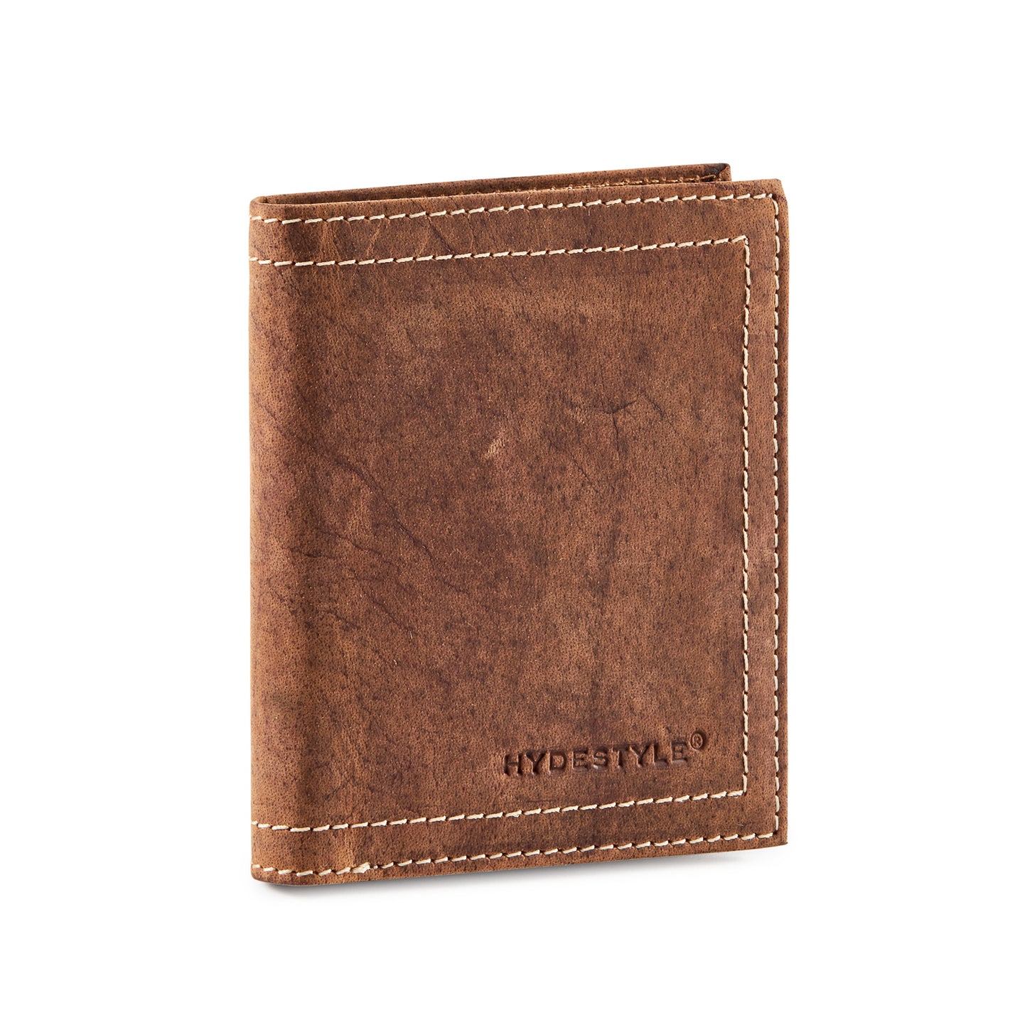 Paulo Distressed leather men's bi-fold coin wallet #GW705