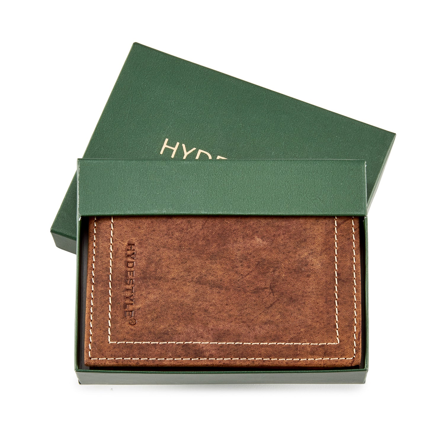 Paulo Distressed leather men's bi-fold coin wallet #GW705