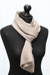 Grey Beautiful Hand Woven Solid Colour Soft Silk Wool Scarf | Stole | Shawl | Wrap