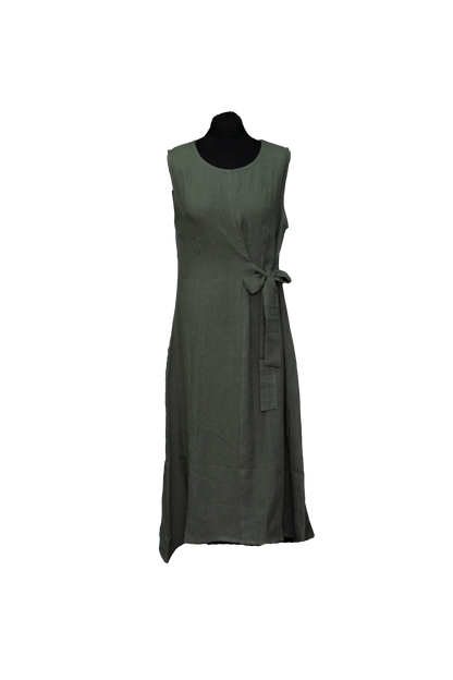 Linen One Size Tie Up Dress #TLC-D-1002