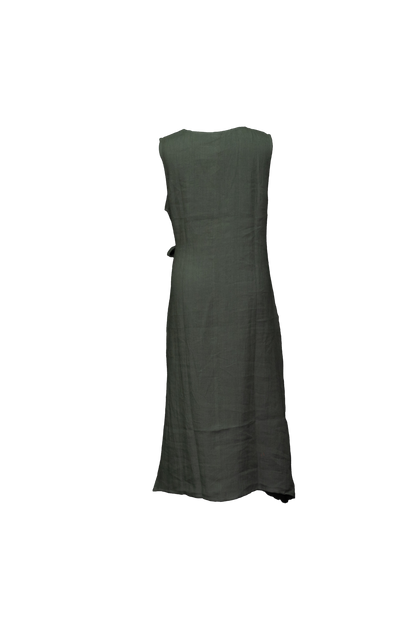 Linen One Size Tie Up Dress #TLC-D-1002