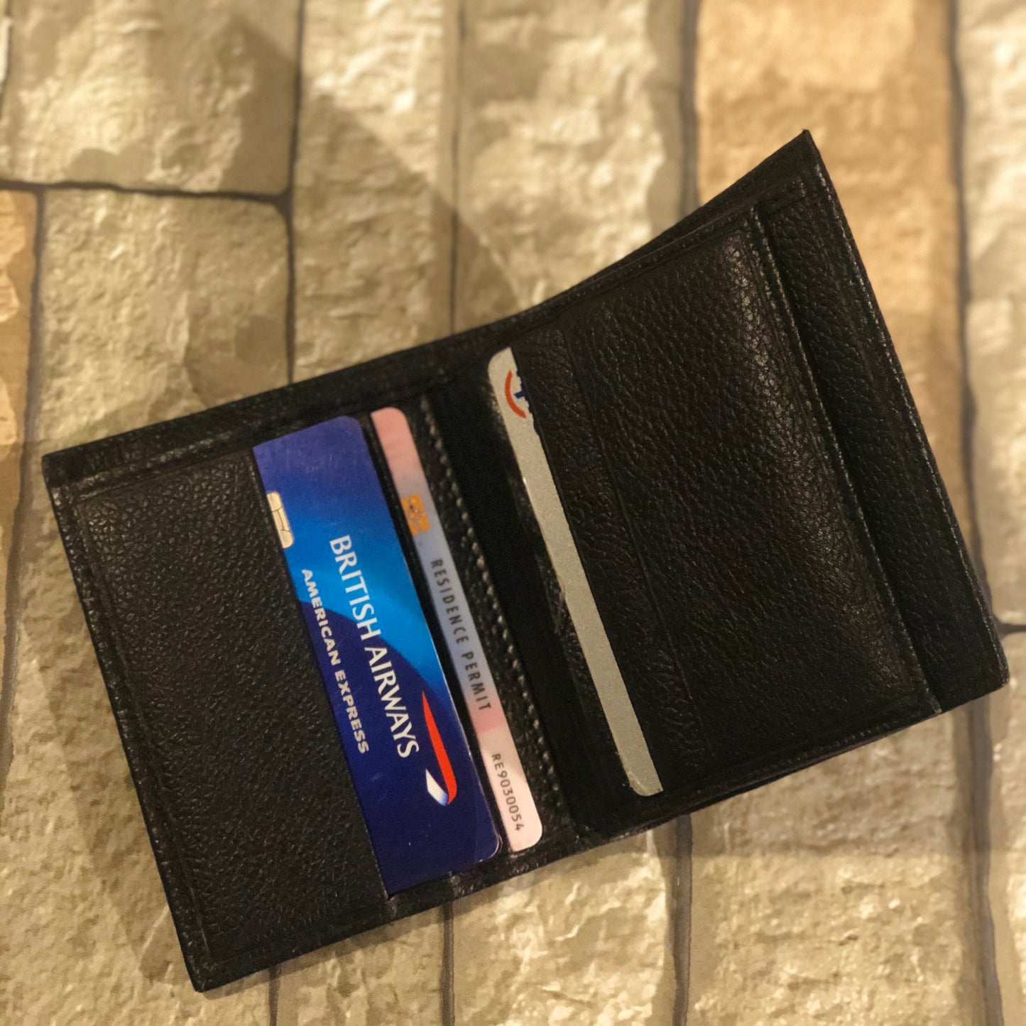 Pratico Classic Leather Wallet #GW64 Black