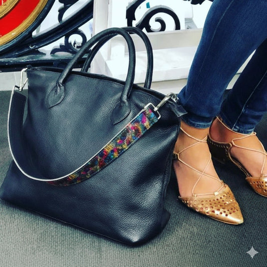 Metallic Colour Splash Hobo Shoulder Strap Pony Skin Replacement RS400