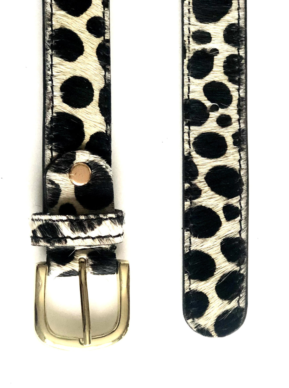 2CM BELT / CHOCOLATE HAIR ON HIDE main image 1