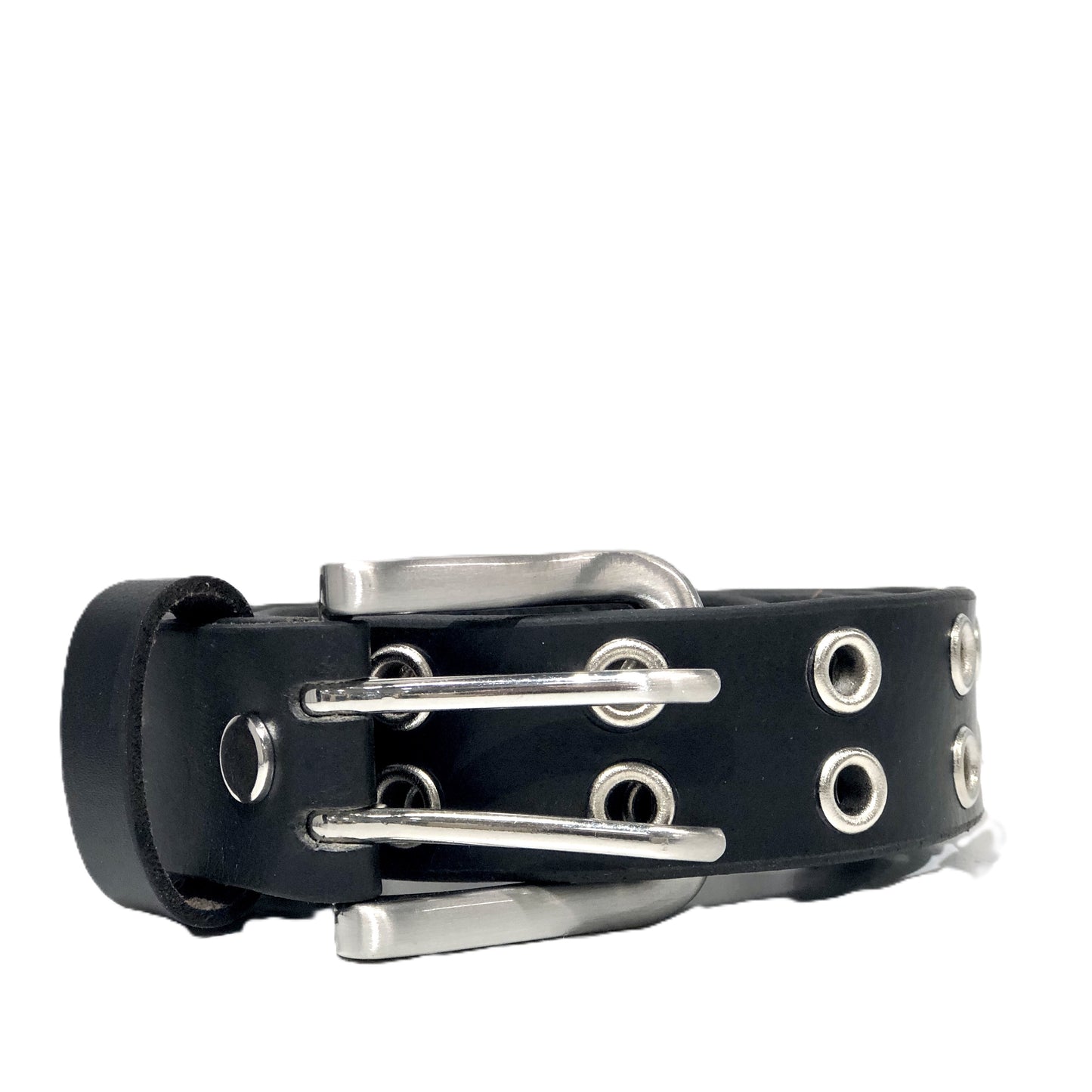 Eyelet Classic Black Womens' Leather Belt