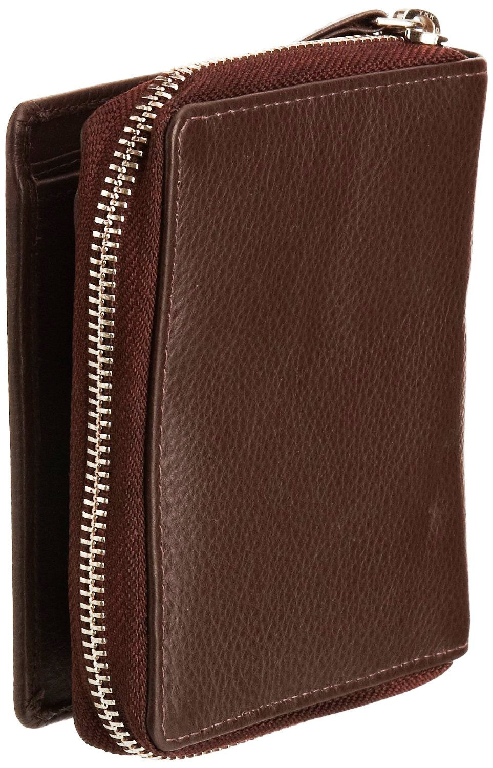 Pratico - women leather trifold wallet #LW01 Brown
