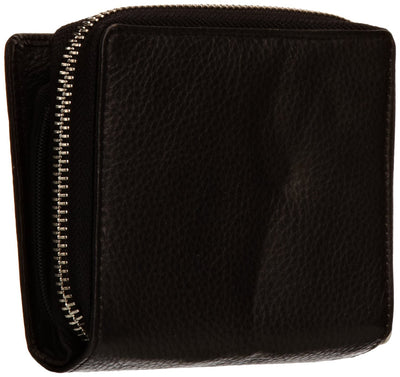 Pratico - women leather trifold wallet #LW01 Black