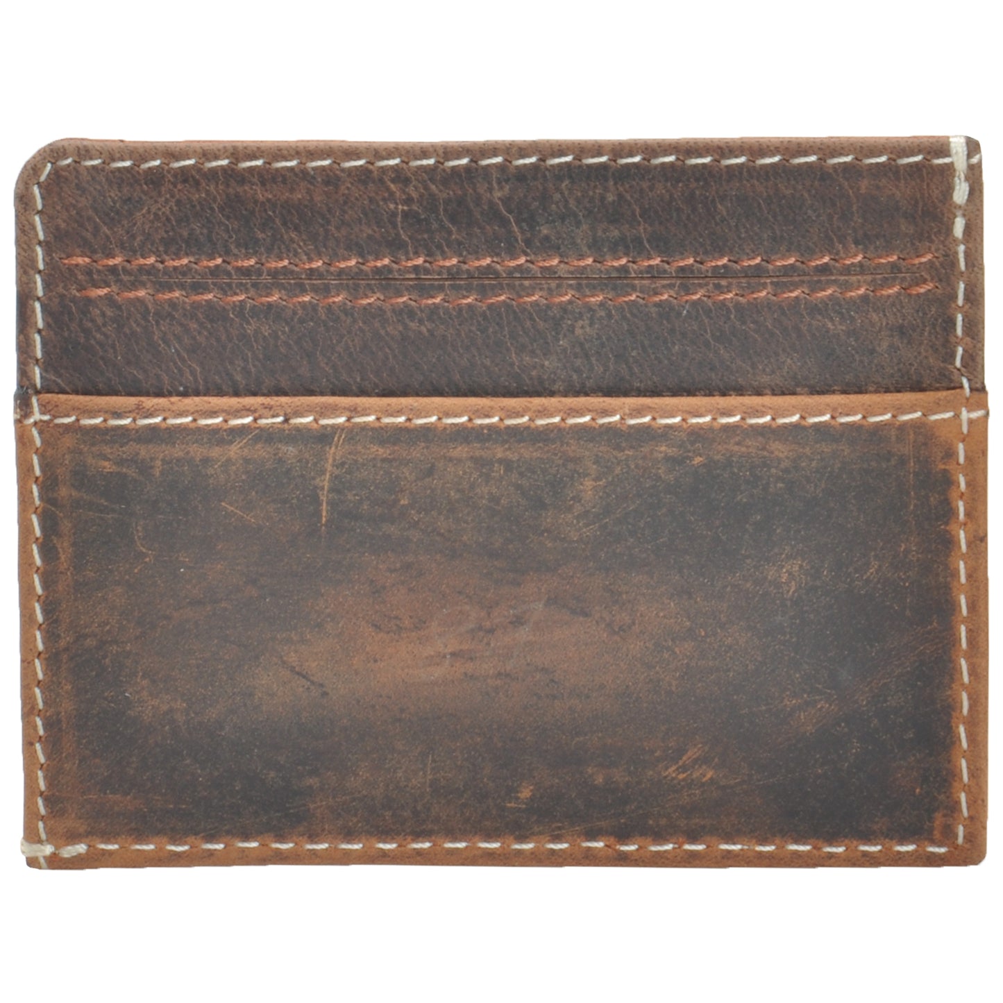 Distressed Leather  Shirt Wallet / Card Case #GW708