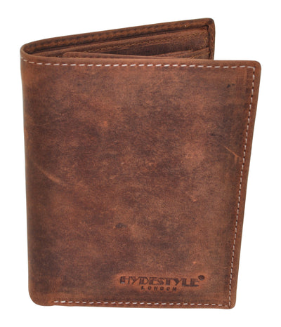 Venator distressed leather 10 card vertical  wallet #GW60