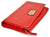 Pratico - women full Flap Leather Wallet #LW07 Red